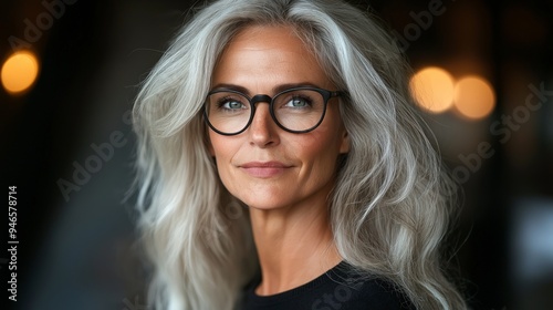 portrait of a successful attractive mature woman