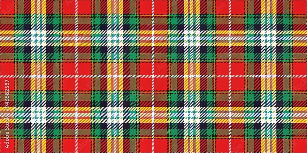 Red, Green, and Yellow Plaid Pattern, Seamless Tartan Fabric Design, Geometric Background Texture, plaid ,tartan Red, Green, and Yellow Plaid Pattern, Seamless Tartan Fabric Design, Geometric Background Texture, plaid ,tartan