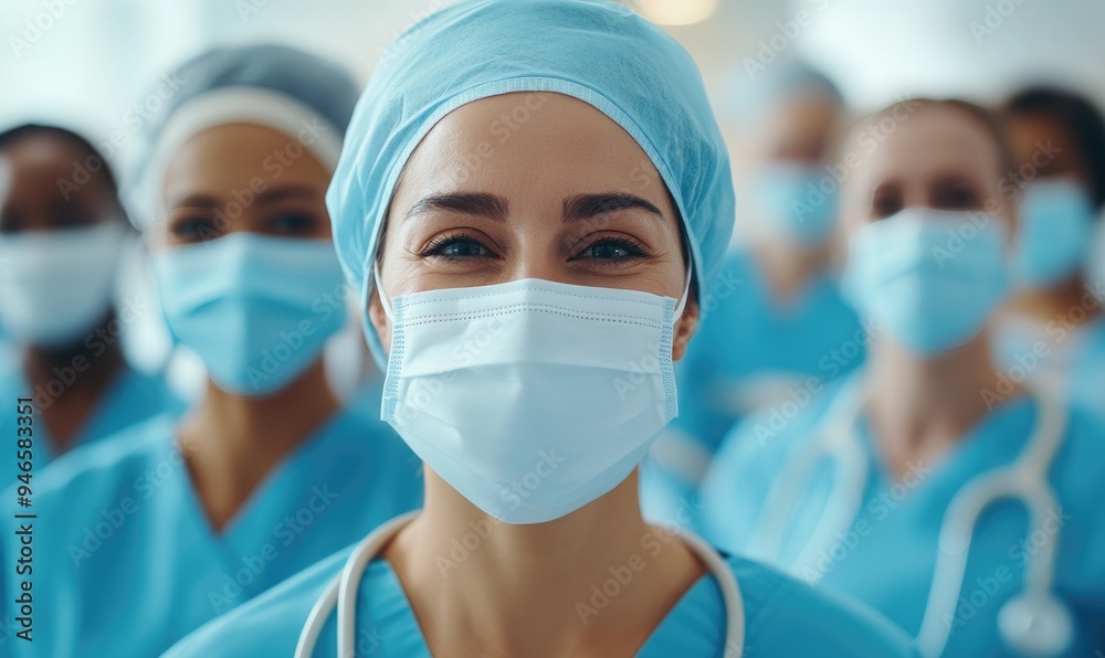 Diverse Medical Professionals Showing Unity and Teamwork Diverse Medical Professionals Showing Unity and Teamwork