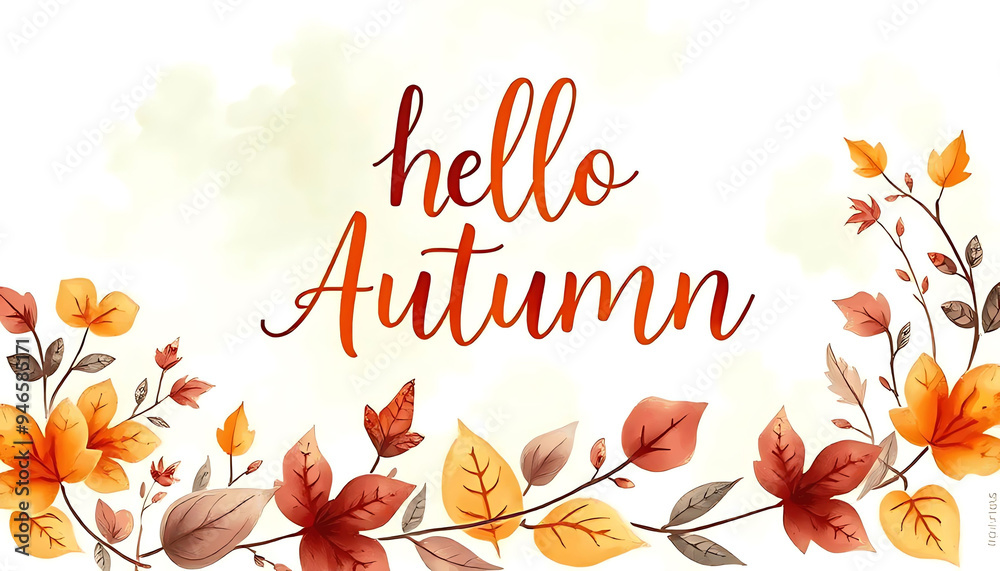 Greetings and gifts for the autumn and autumn season concept. Autumn background, poster and banner template with colorful autumn leaves. Greetings and gifts for the autumn and autumn season concept. Autumn background, poster and banner template with colorful autumn leaves.