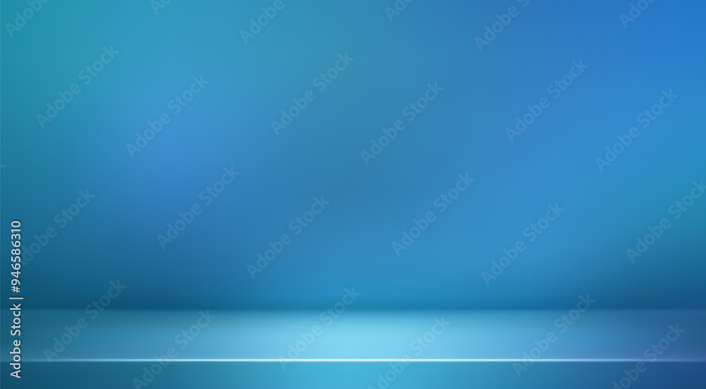 Blue navy gradient studio room. Limbo dark background. Abstract 3d ...