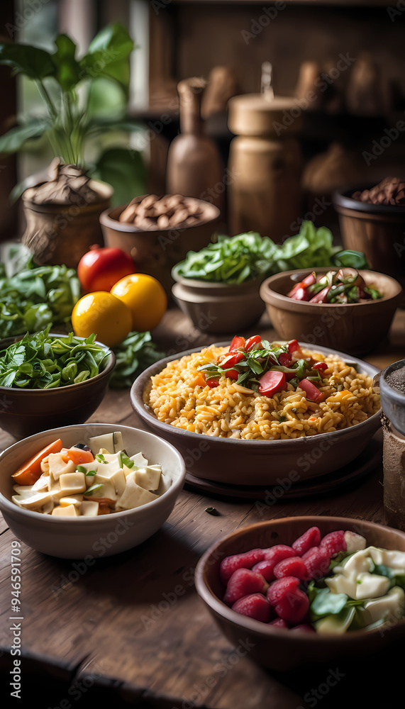 Natural food products (various cuisines) Natural food products (various cuisines)