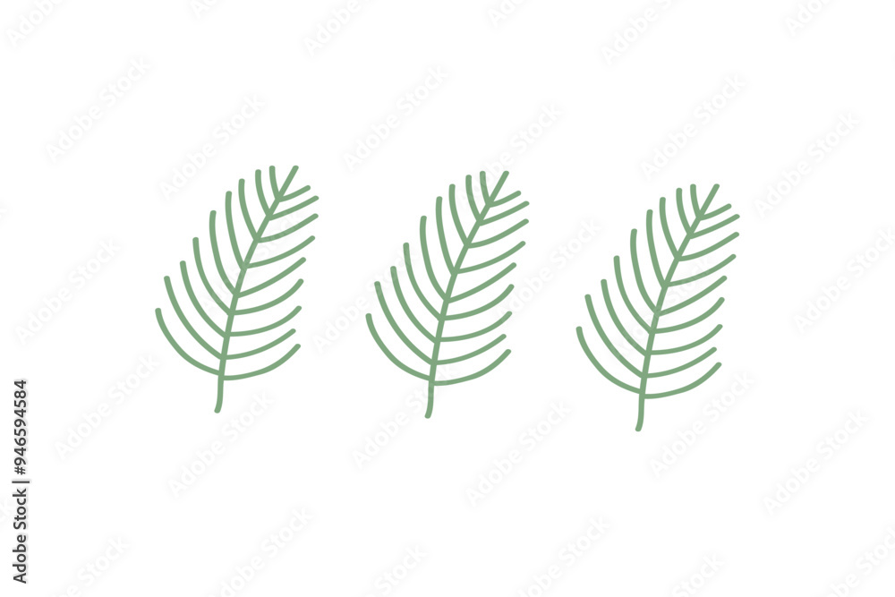 Fototapeta premium set of leaves