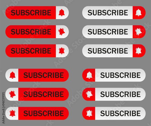 "Engage users with a Subscribe button and bell icon, ideal for notifications and alerts."
