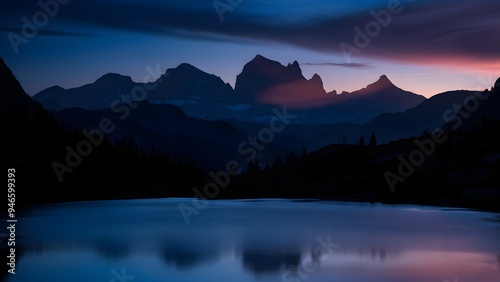 Sunrise over the Rocky Mountains 