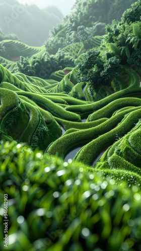 Terraced rice field in Mu Cang Chai, Vietnam