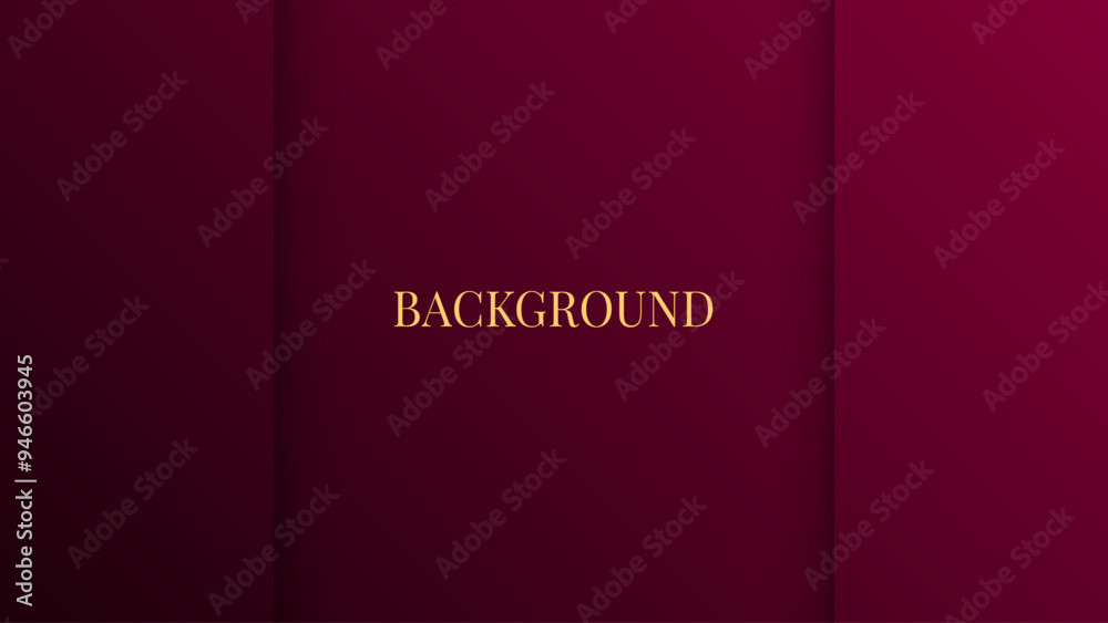 Fototapeta premium Wine red abstract background. Shape of a wall with niche or alcove. Web banner template 