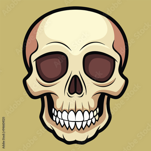 human skull illustration