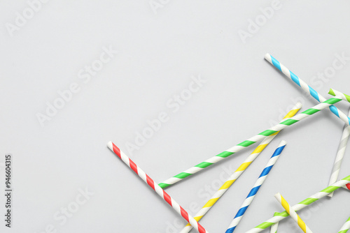 Different paper drinking st...