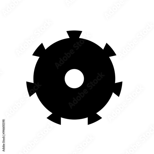 Icon Signs and symbols of gear settings photo