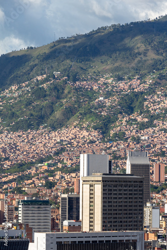 Foto Aerial cityscape of Medellin, Medellín, Antioquia, Colombia