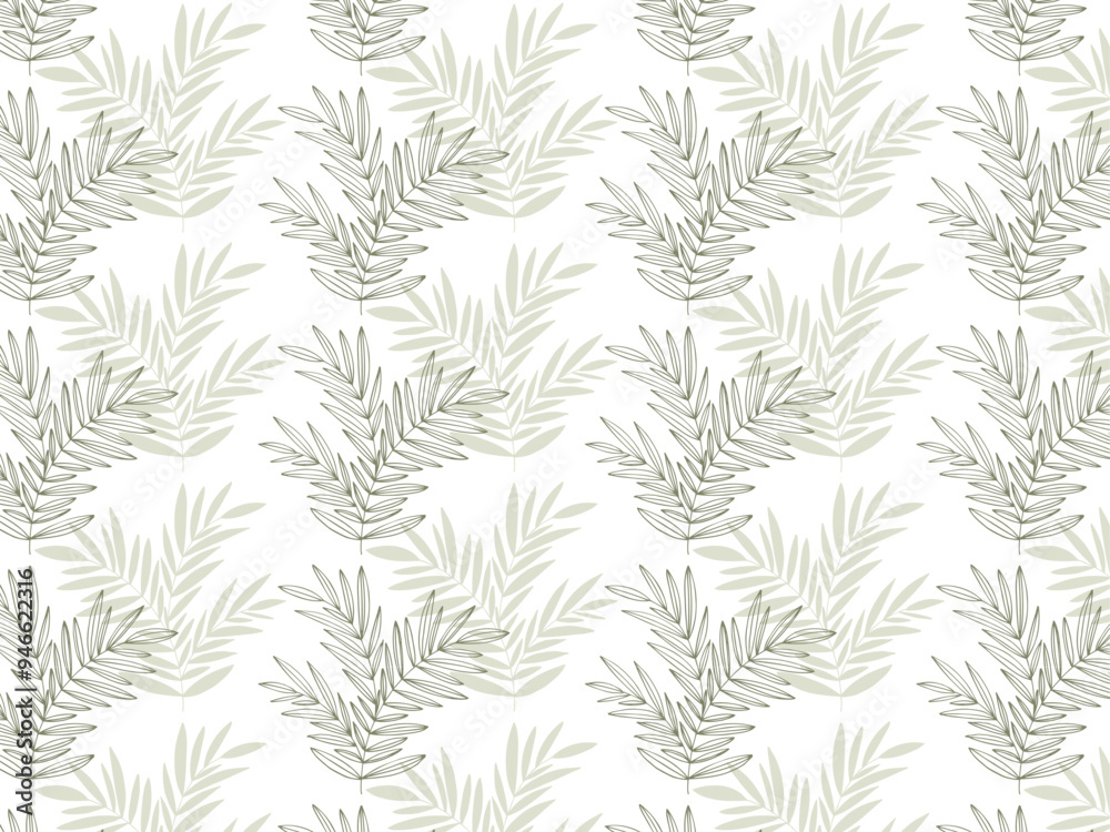 Seamless pastel pattern of tree branches with leaves, plant. Decorative Elements for Decoration. Hand drawing doodles of vector botanical elements. Seamless pastel pattern of tree branches with leaves, plant. Decorative Elements for Decoration. Hand drawing doodles of vector botanical elements.