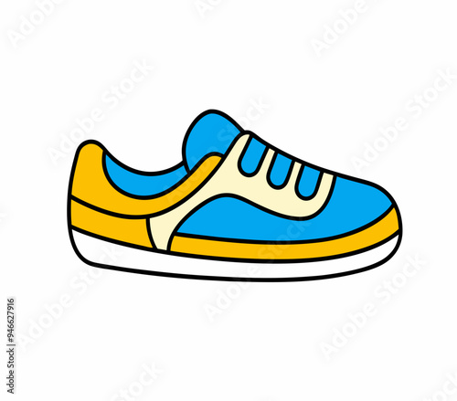 Sneaker shoe isolated stock illustration