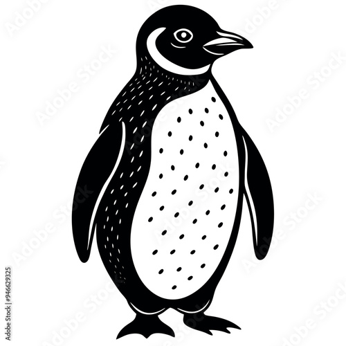 penguin on a white background free vector file