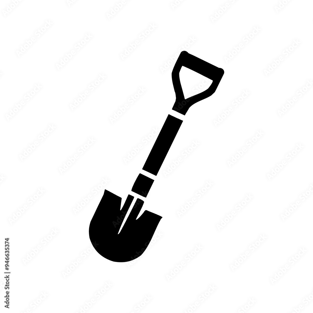 illustrations, vector,  black and white, silhouette,  tool, spade, gardening, shovel vector