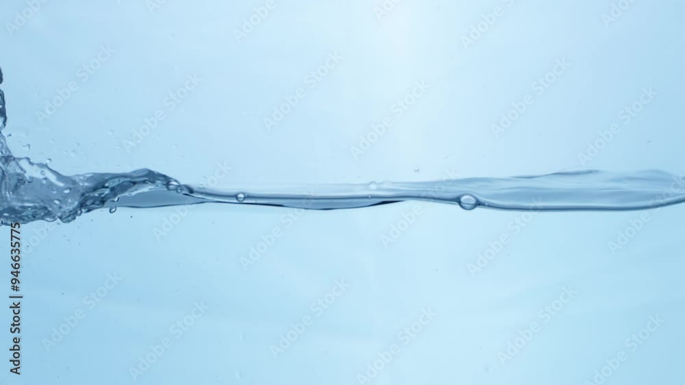 Crystal Clear Ripple Effect. Stunning Macro View of Water Droplets Creating Smooth Waves Crystal Clear Ripple Effect. Stunning Macro View of Water Droplets Creating Smooth Waves
