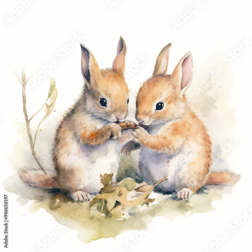 Eichhörnchen isst Apfel Obst Frucht Essen