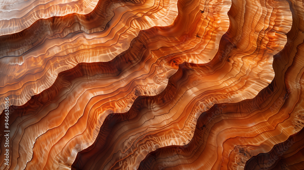 Abstract wavy orange and brown textures. Concept of natural patterns and geology. Abstract wavy orange and brown textures. Concept of natural patterns and geology.
