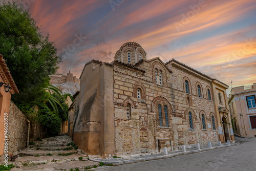 Fototapeta Naklejka Na Ścianę i Meble -  The Holy Church of Saint Nicholas Rangavas view in Athens