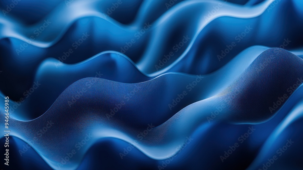 Obraz premium Abstract Blue Waves