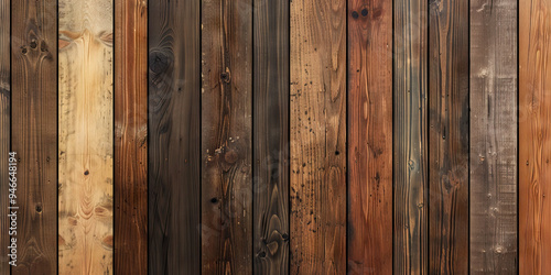 Earthy Brown Wood Panels: A minimalist wooden wall paneling with a warm, natural brown hue, ideal for a rustic or modern setting.