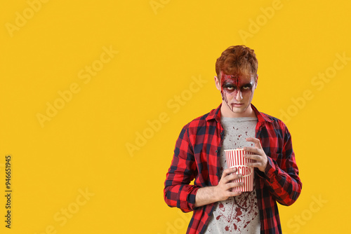 Young man dressed for Hallo...
