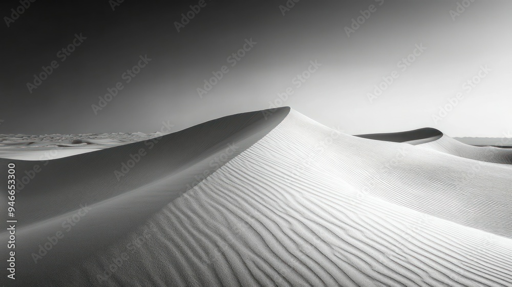 Sand Dunes in a Desert Landscape Sand Dunes in a Desert Landscape