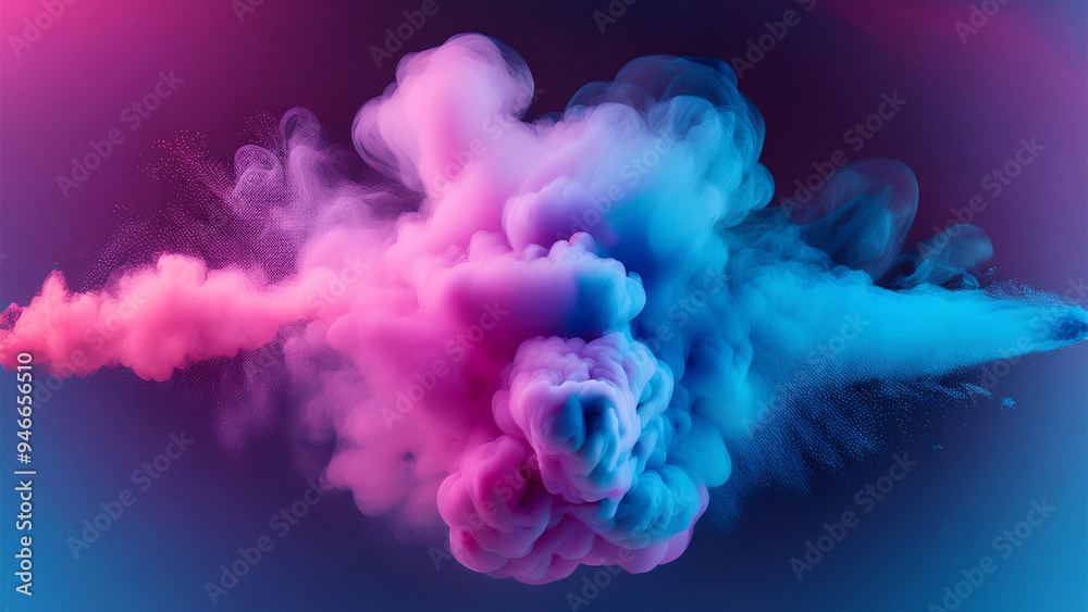 Fotografie Bomba de fumaça, colorida