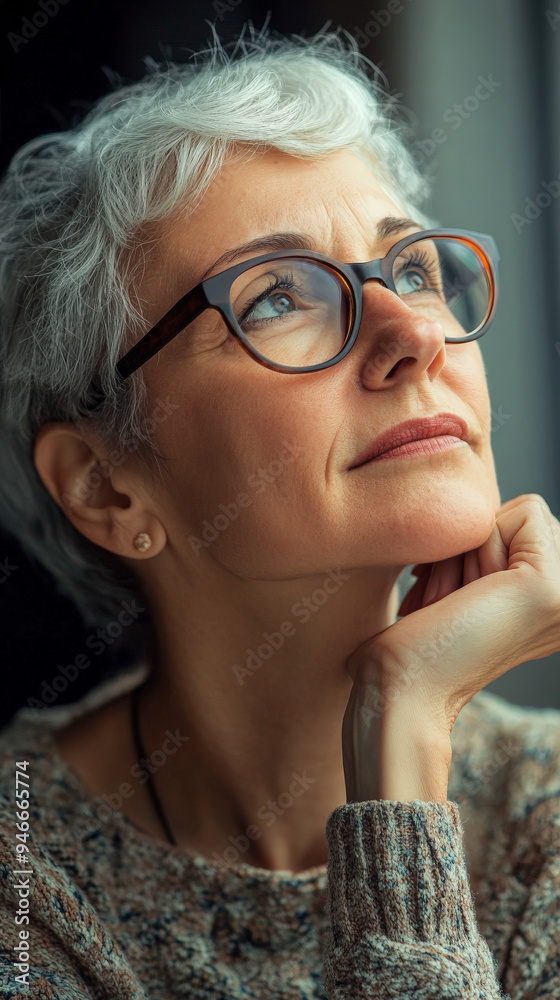 Breast Cancer Survivor: Senior Woman with Hopeful Expression for Awareness
Breast Cancer Survivor: Senior Woman with Hopeful Expression for Awareness