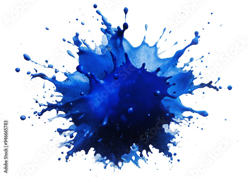 Dark Blue Splash, isolated on clean png background