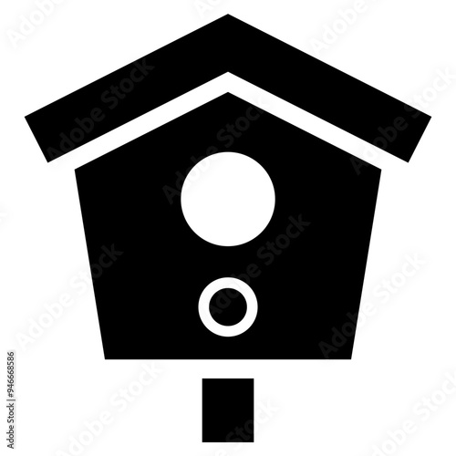 Birdhouse Icon - Solid Style