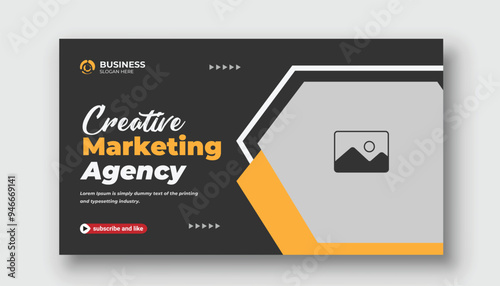 Modern YouTube video thumbnail for workshop promotion Corporate thumbnail and web banner template	