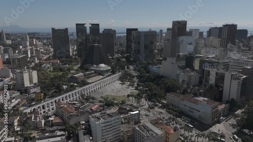Bela imagem aérea do bairro da Lapa, no Centro do Rio de Janeiro.