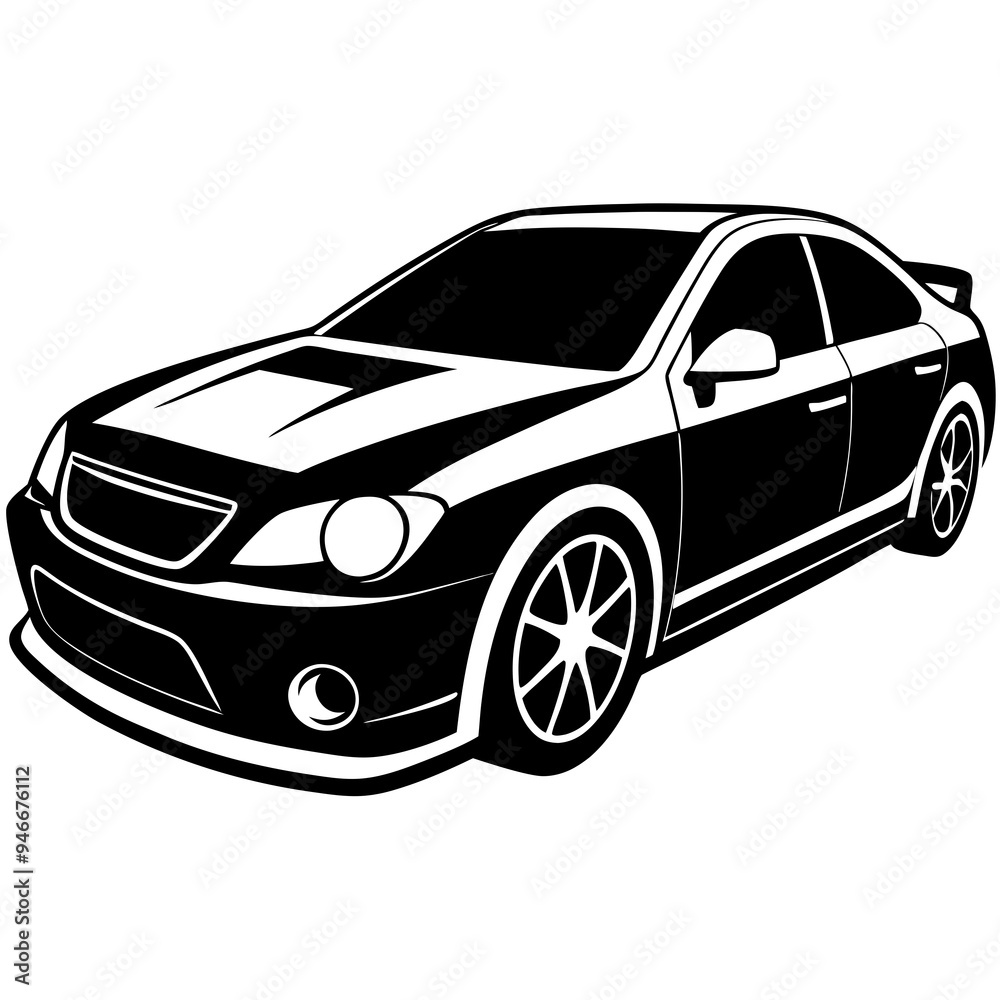 Car Silhouette Black Vector Car Silhouette Black Vector