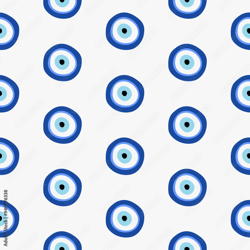 Evil eye seamless pattern. Turkish ornate, Symbol of protection. Greek amulet for luck. Nazar Boncugu talisman Evil eye seamless pattern. Turkish ornate, Symbol of protection. Greek amulet for luck. Nazar Boncugu talisman