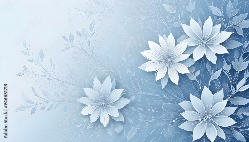 white flower on blue background white flower on blue background