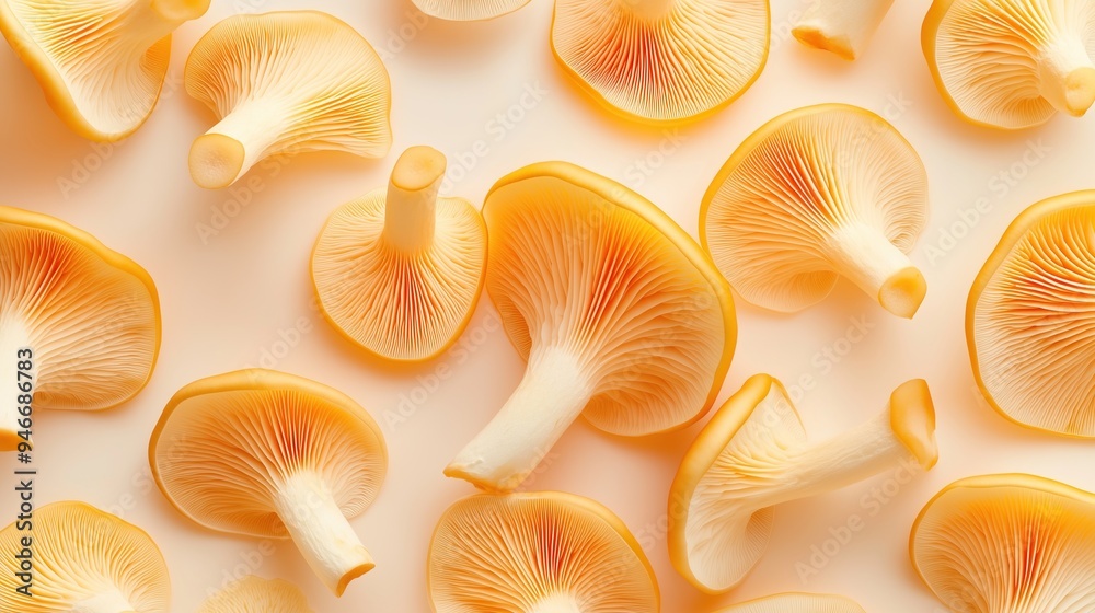 abstract photorealistic edible mushroom abstract photorealistic edible mushroom