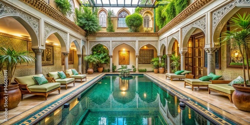 A Moorish Oasis Indoor Pool...