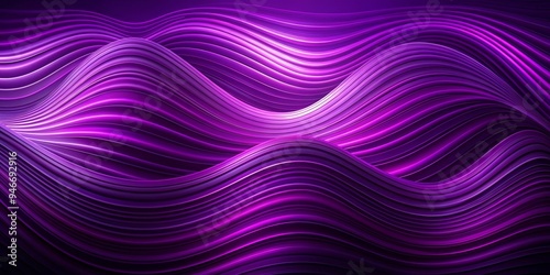 Abstract Purple Wave Patter...