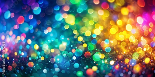 Abstract Rainbow Bokeh Ligh...