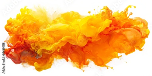 Abstract Yellow and Orange ...