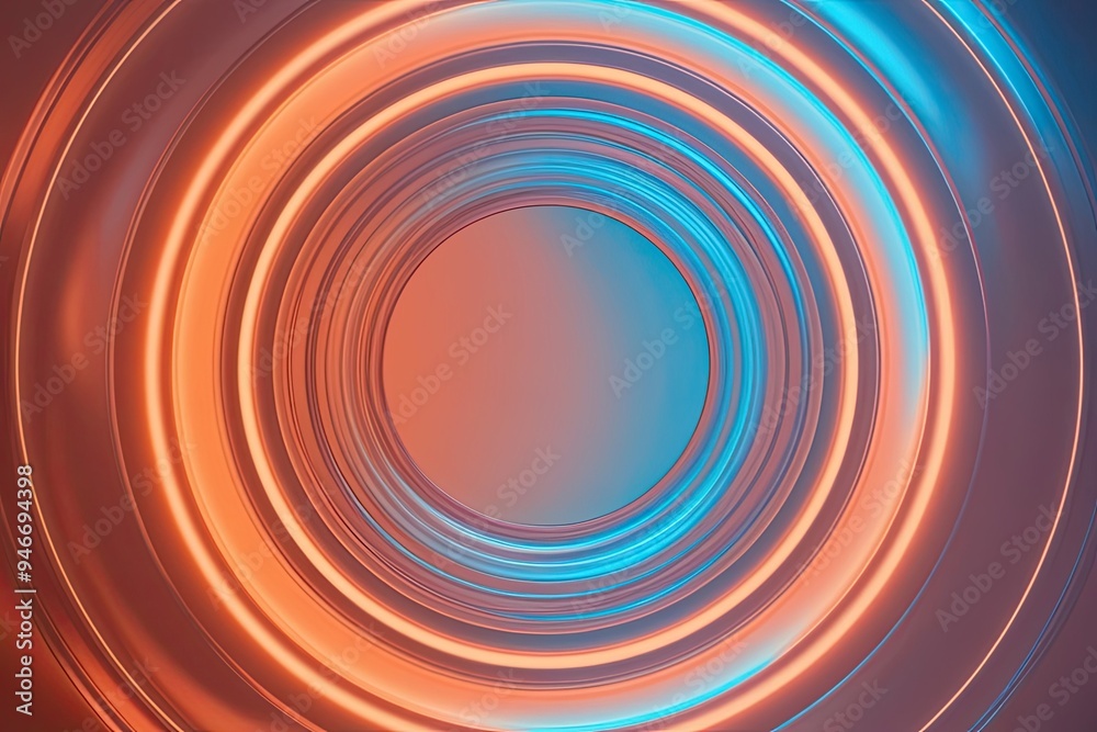 Funky Indigo Amber Peach Dual Gradient Ambiance with Luminescent Circular Texture Funky Indigo Amber Peach Dual Gradient Ambiance with Luminescent Circular Texture