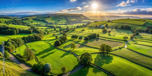 Aerial View of Rolling Gree...
