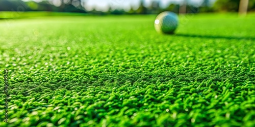 Close-Up of a Golf Ball on ...