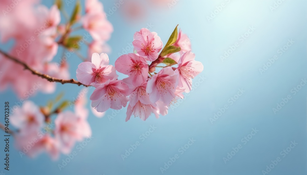 Cherry blossoms against a bright sky Cherry blossoms against a bright sky