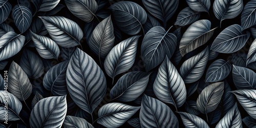 Deeply Veined Silver Leaves...