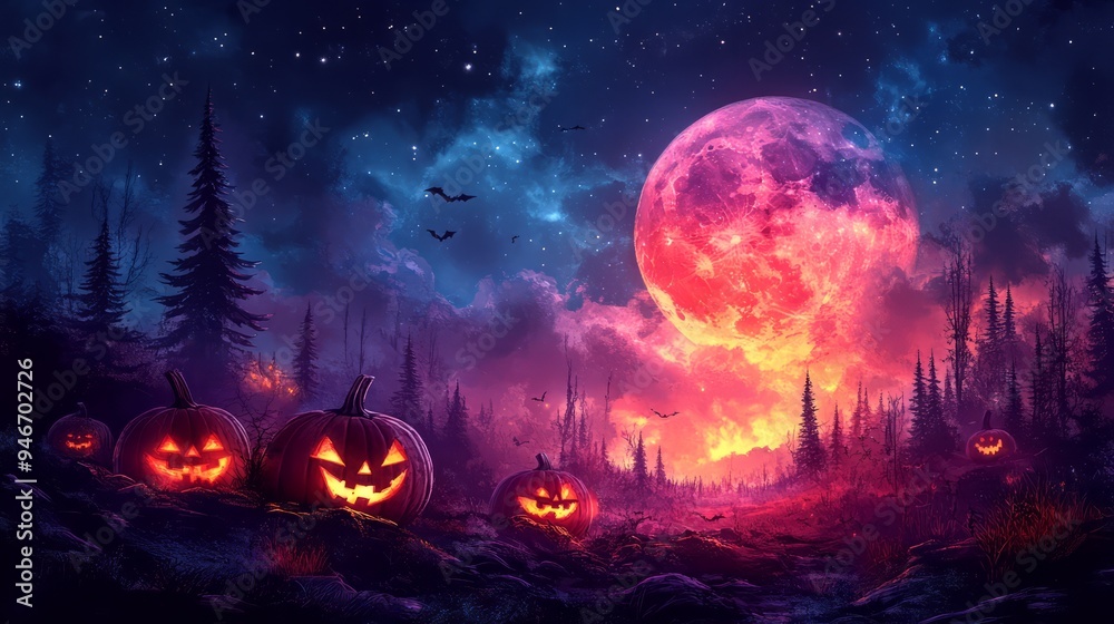 halloween scene halloween scene