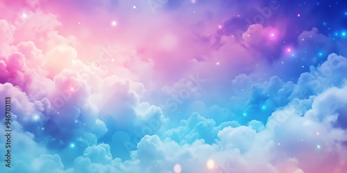 Dreamy Sky with Pastel Clou...
