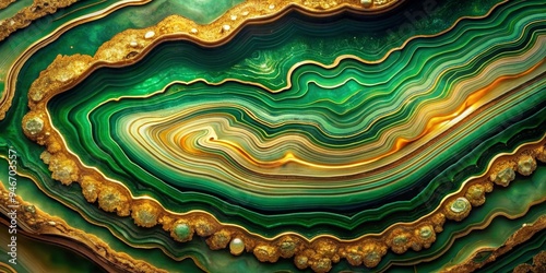 Emerald Agate with Golden I...