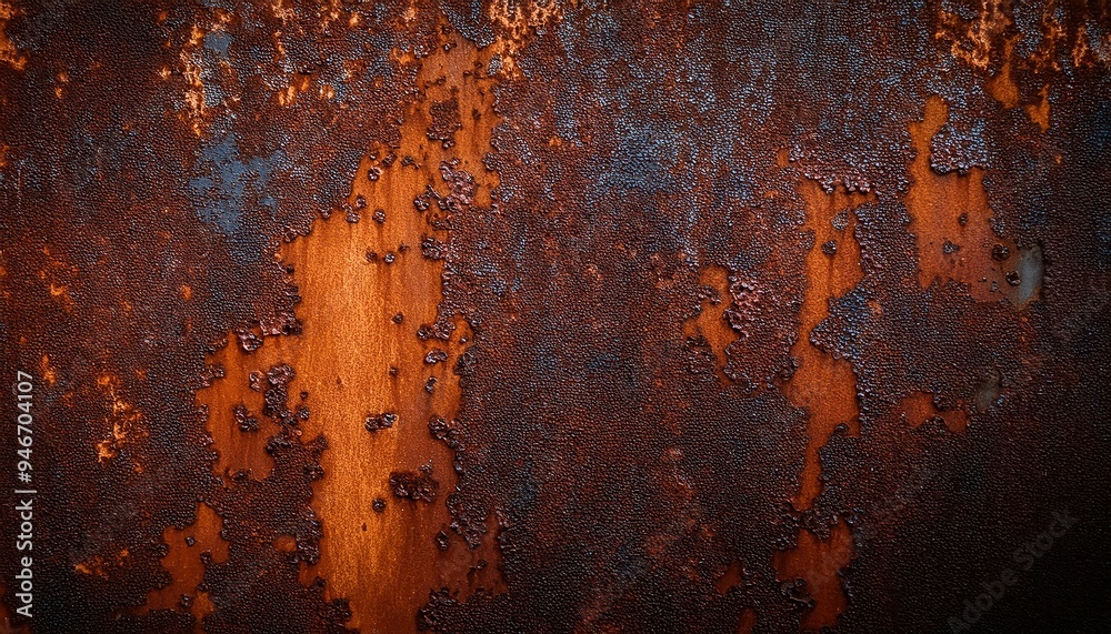 Abstract corroded rusty metal background, texture of rusty metal background. Generated image